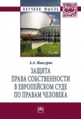 Защита права собственности в Европейском Суде по правам человека: Монография